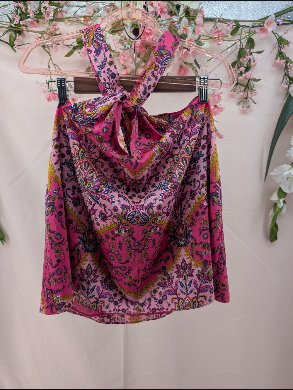 Rachel Zoe Pink Floral Print Top